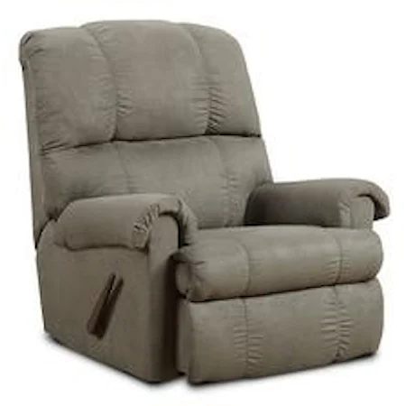 Casual Rolled Arm Recliner